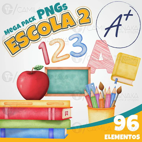 Arquivo Digital Kit Digital Escola 2 PNGs