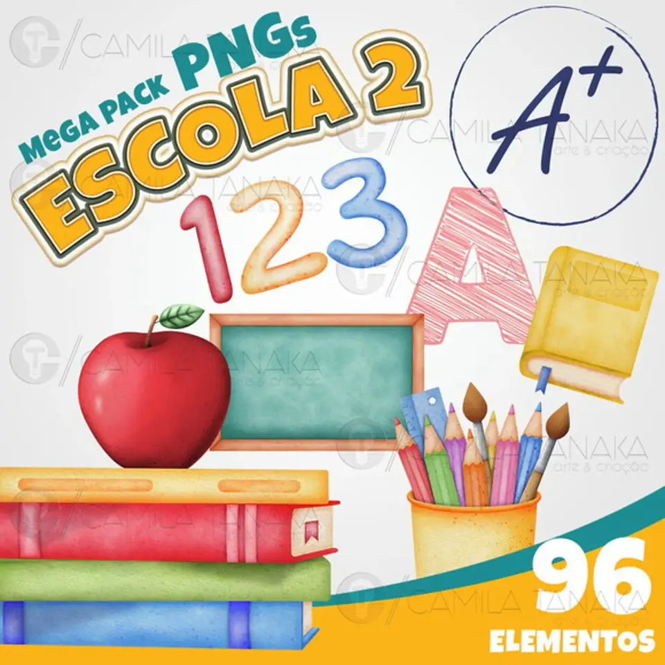Arquivo Digital Kit Digital Escola 2 PNGs 1