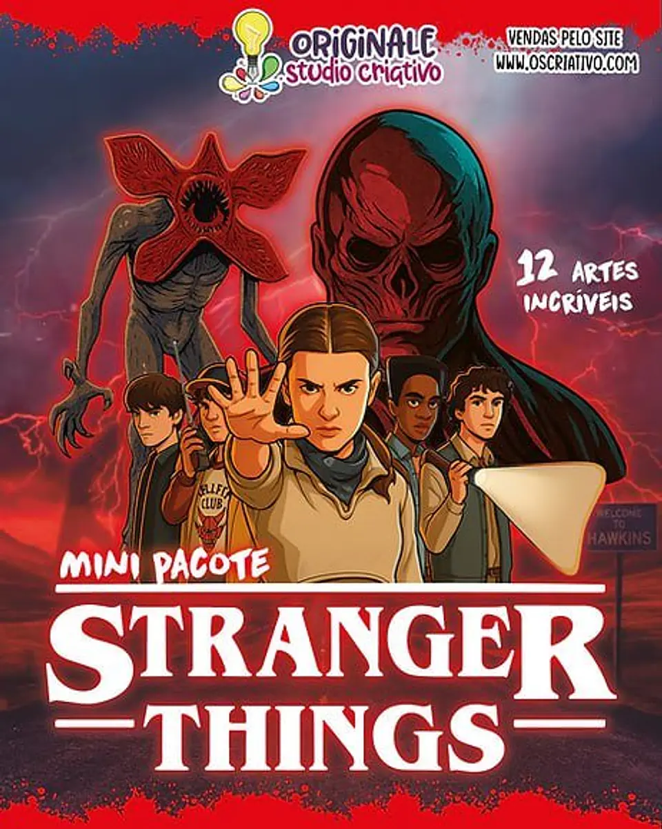 Arquivo Digital Mini Pacote Stranger Things 1