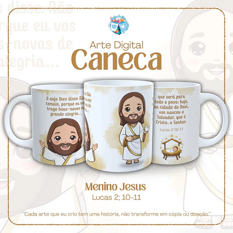 Arquivo Digital Arte Caneca Menino Jesus
