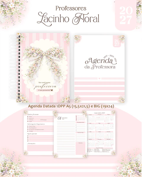 Dia dos Professores – Lacinho Floral 2027