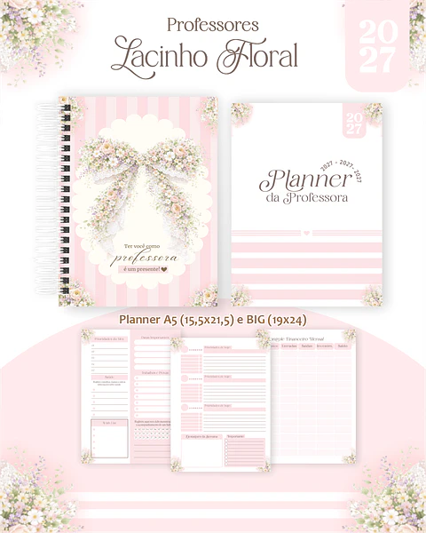 Dia dos Professores – Lacinho Floral 2027