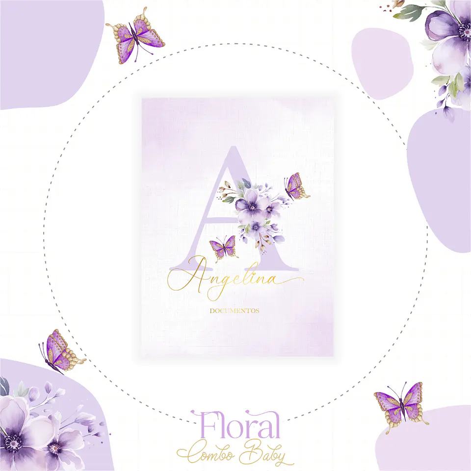 Letra Floral – Kit Maternidade 3