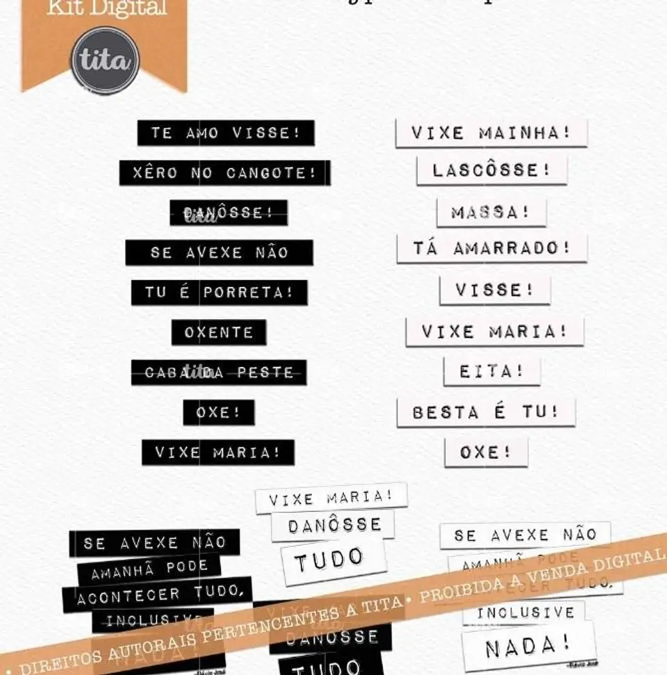 CORDEL 2.0 – COMBÃO ILUSTRAÇÕES + PAPÉIS - KIT COMPLETO 6