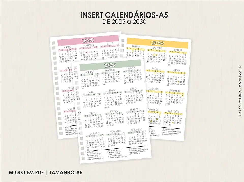 COMBO AGENDAS PERMANENTES 5