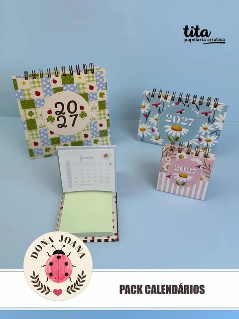 Dona Joana – Pack Calendários 2027 – português e español + Vídeo aula