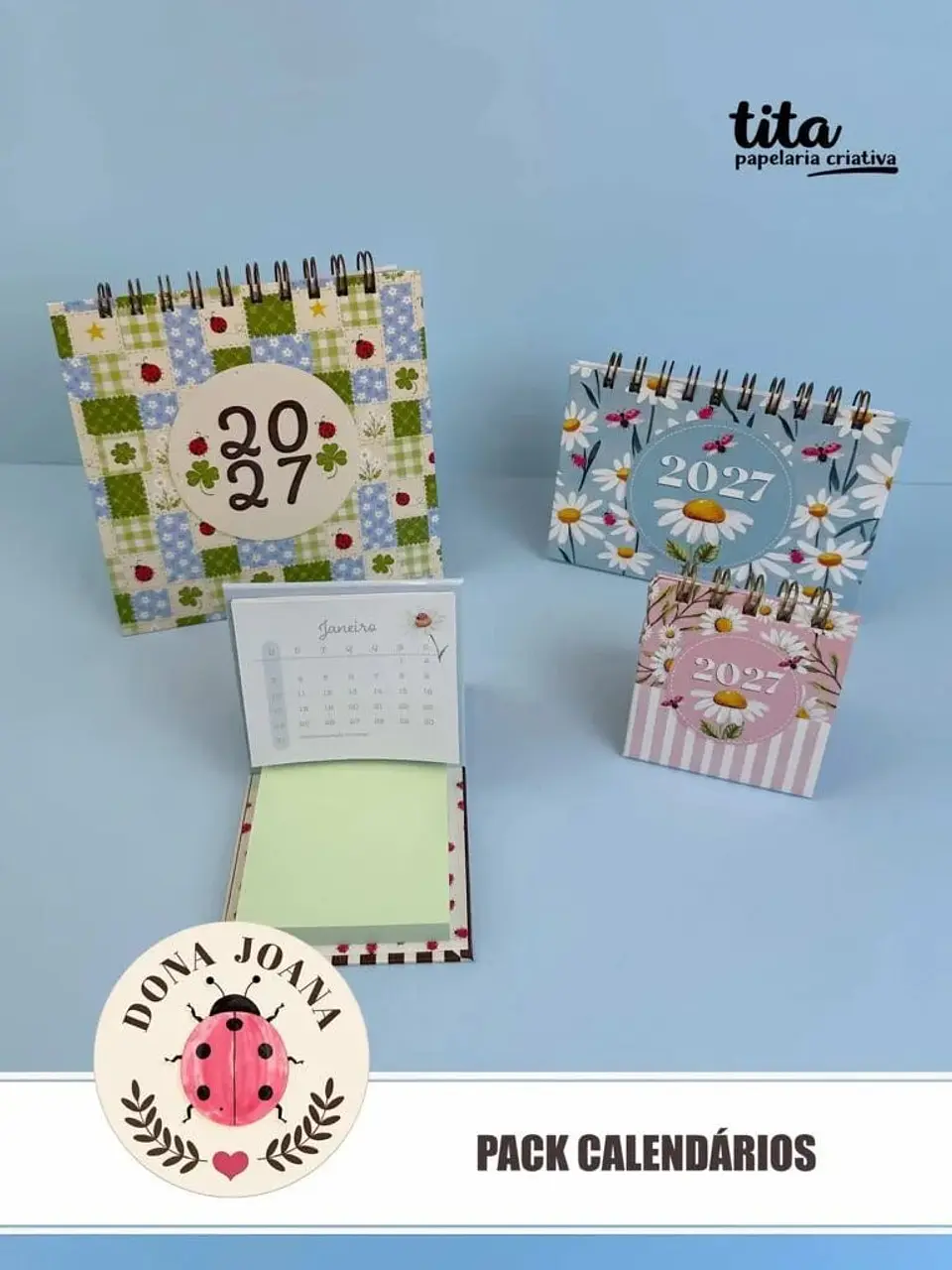 Dona Joana – Pack Calendários 2027 – português e español + Vídeo aula 1