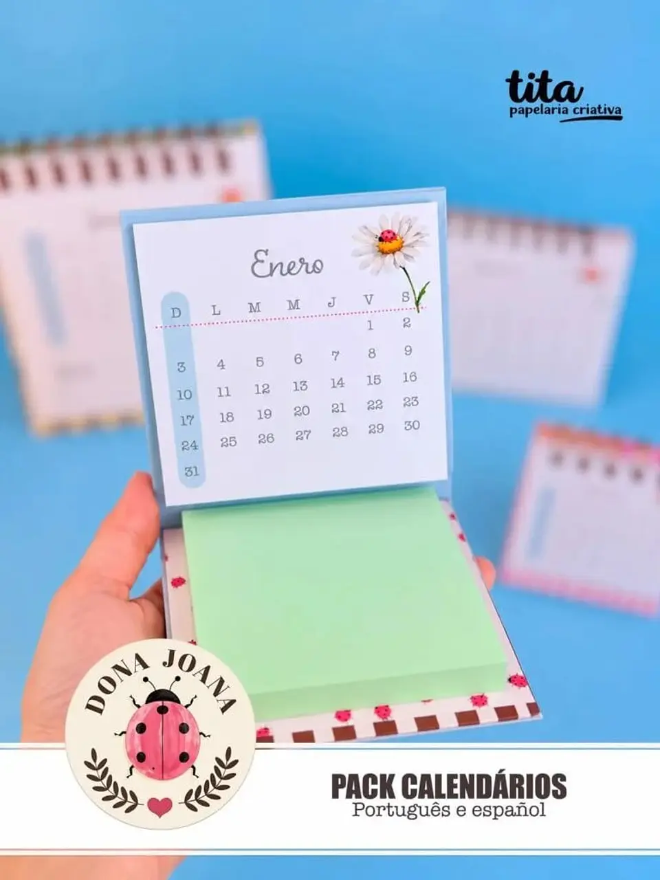 Dona Joana – Pack Calendários 2027 – português e español + Vídeo aula 9