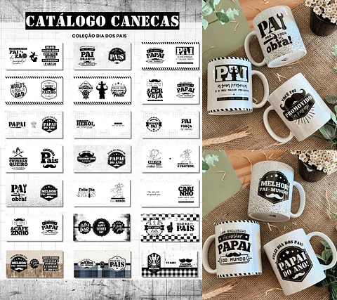 Arte Para Canecas - Dia dos Pais