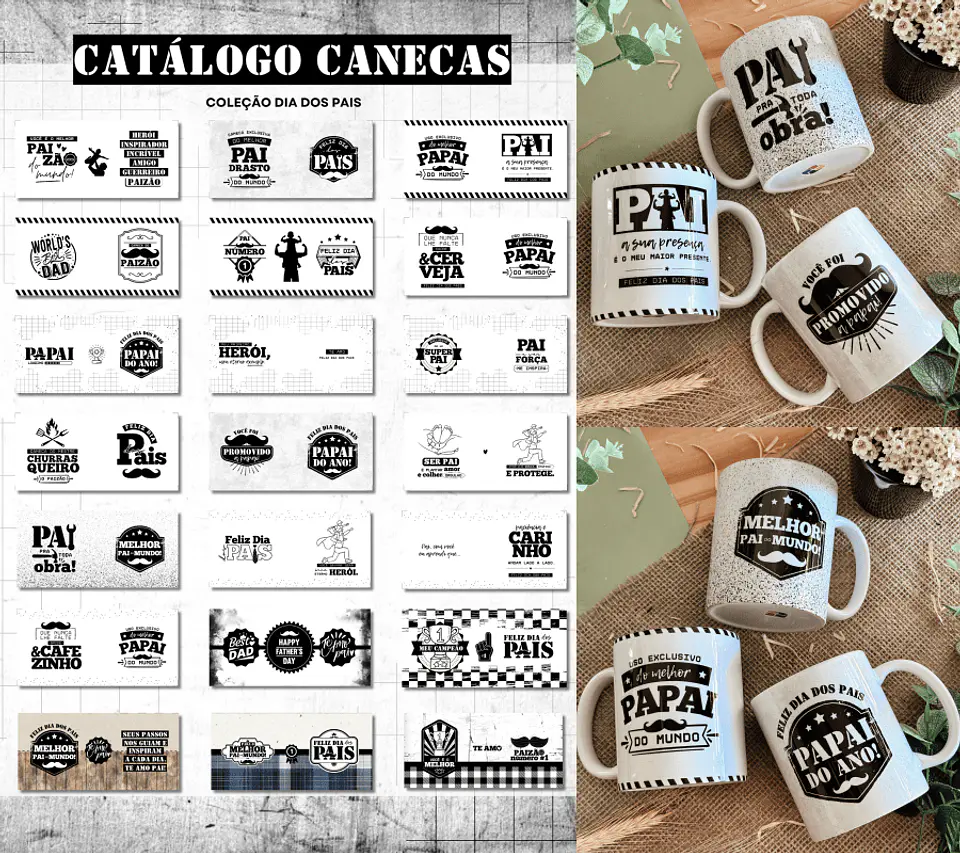Arte Para Canecas - Dia dos Pais 1