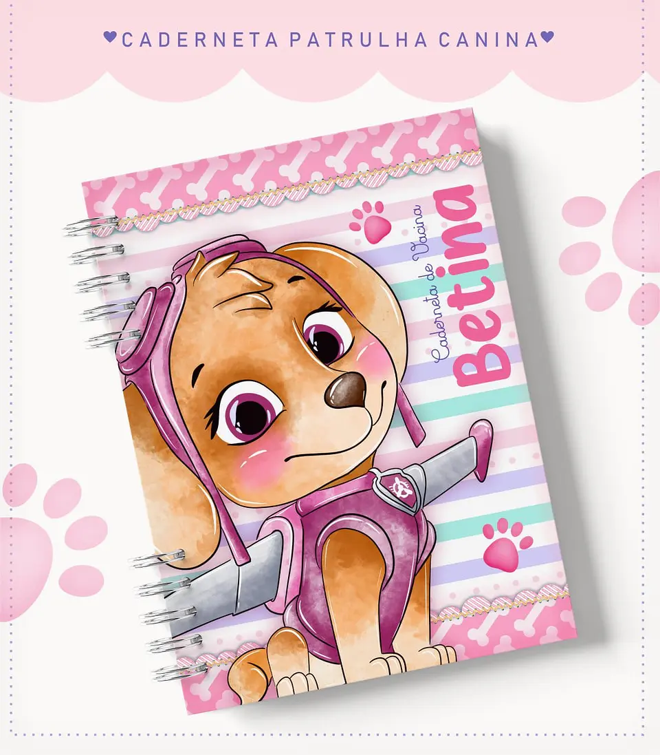 PATRULHA CANINA SKYE - Caderneta e Caneca 1