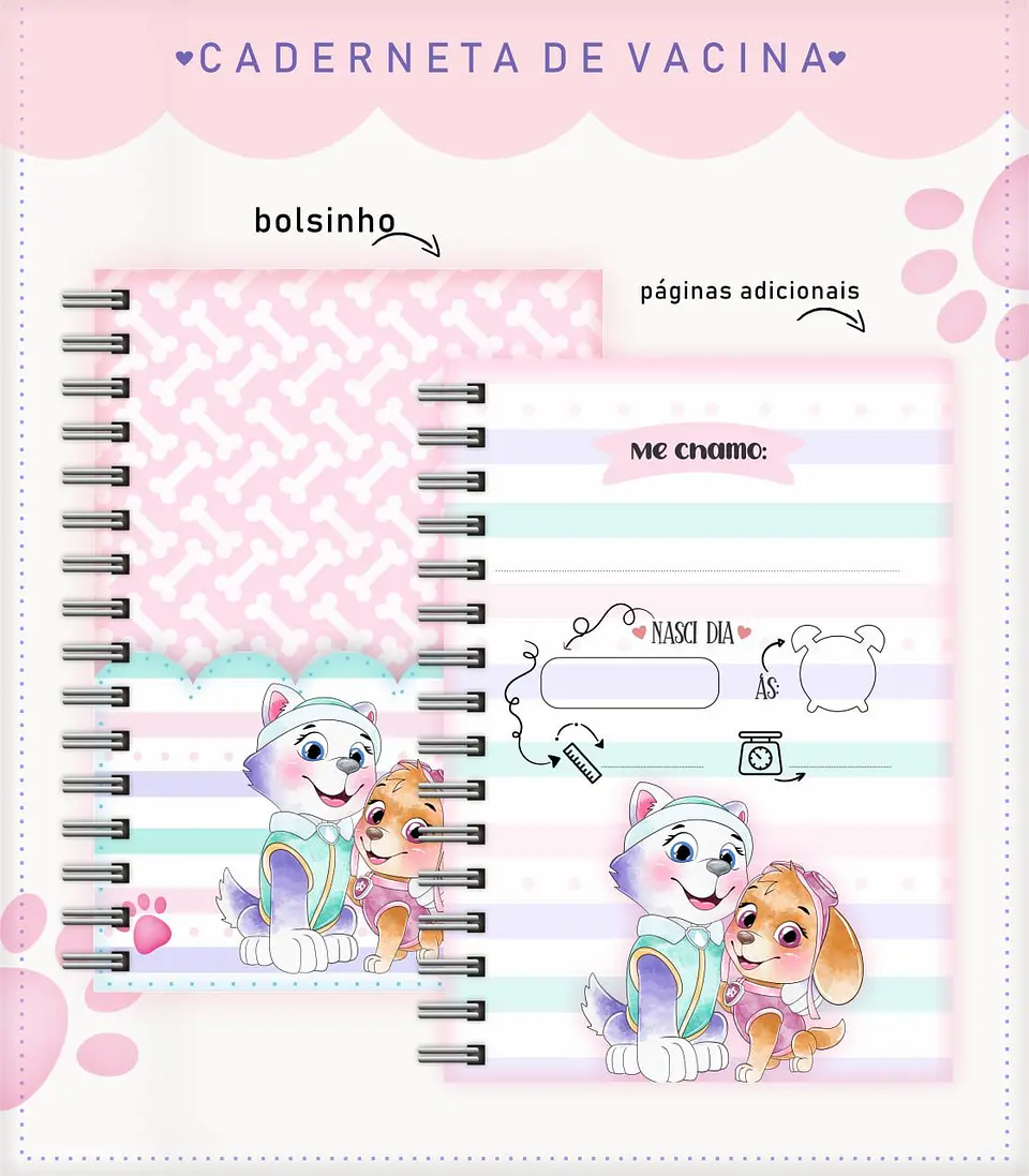 PATRULHA CANINA SKYE - Caderneta e Caneca 3