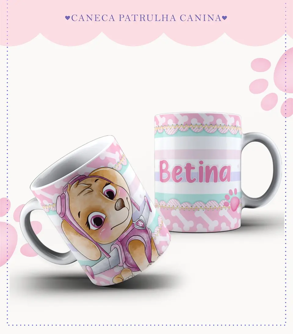 PATRULHA CANINA SKYE - Caderneta e Caneca 4