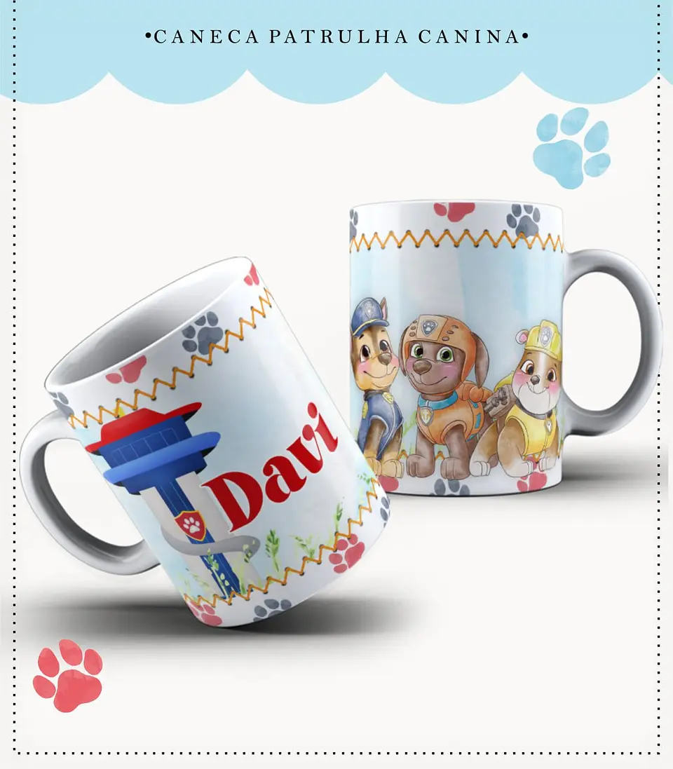 PATRULHA CANINA - Caderneta e Caneca 4