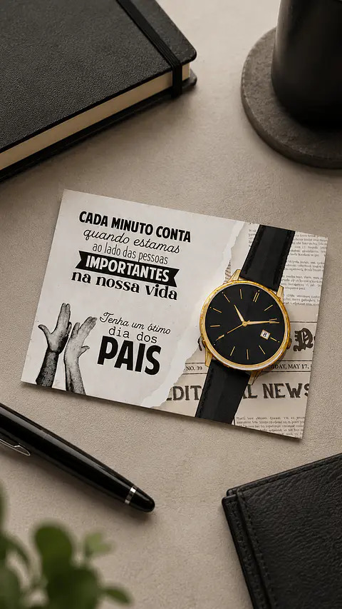 Card para moedinha de chocolate - Dia dos Pais Arquivo Digital