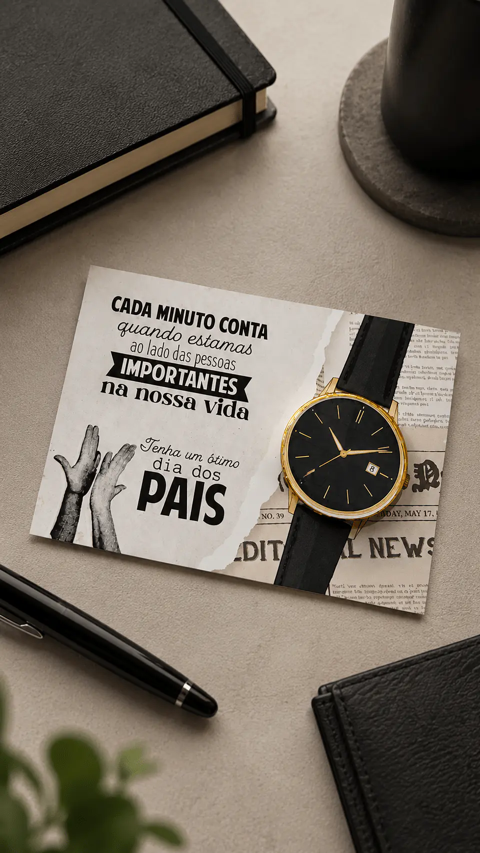 Card para moedinha de chocolate - Dia dos Pais Arquivo Digital 1