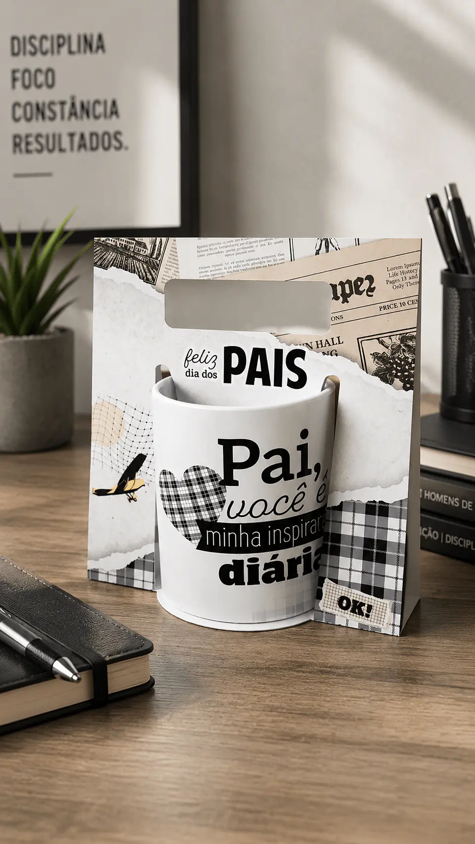 Porta Caneca + 11 ARTES PARA CANECAS - Dia dos Pais Arquivo Digital 1
