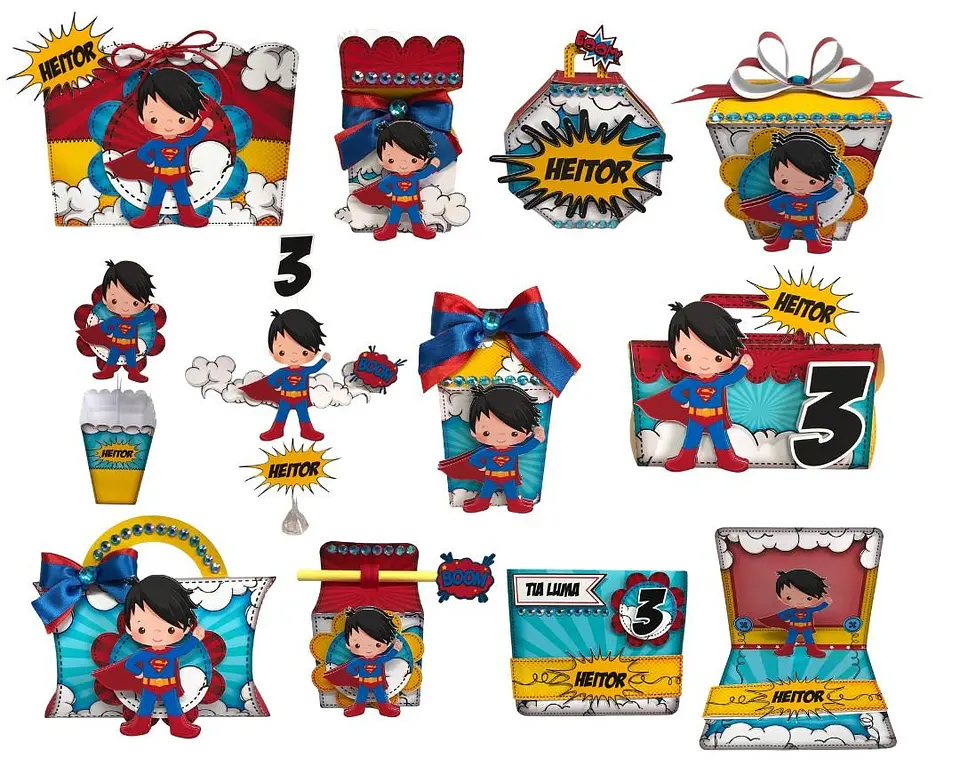 Arquivo de Corte Super Homem Cute #3 1