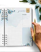 COMBO 8 AGENDAS 2027 E PERMANENTE COM VERSÍCULOS E SEM VERSÍCULOS FLORAL AZUL - Thumbnail 3