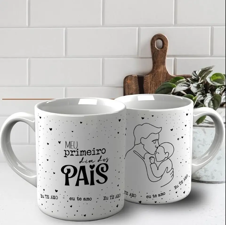 ARTE PARA CANECA DIA DOS PAIS MINIMALISTA 4