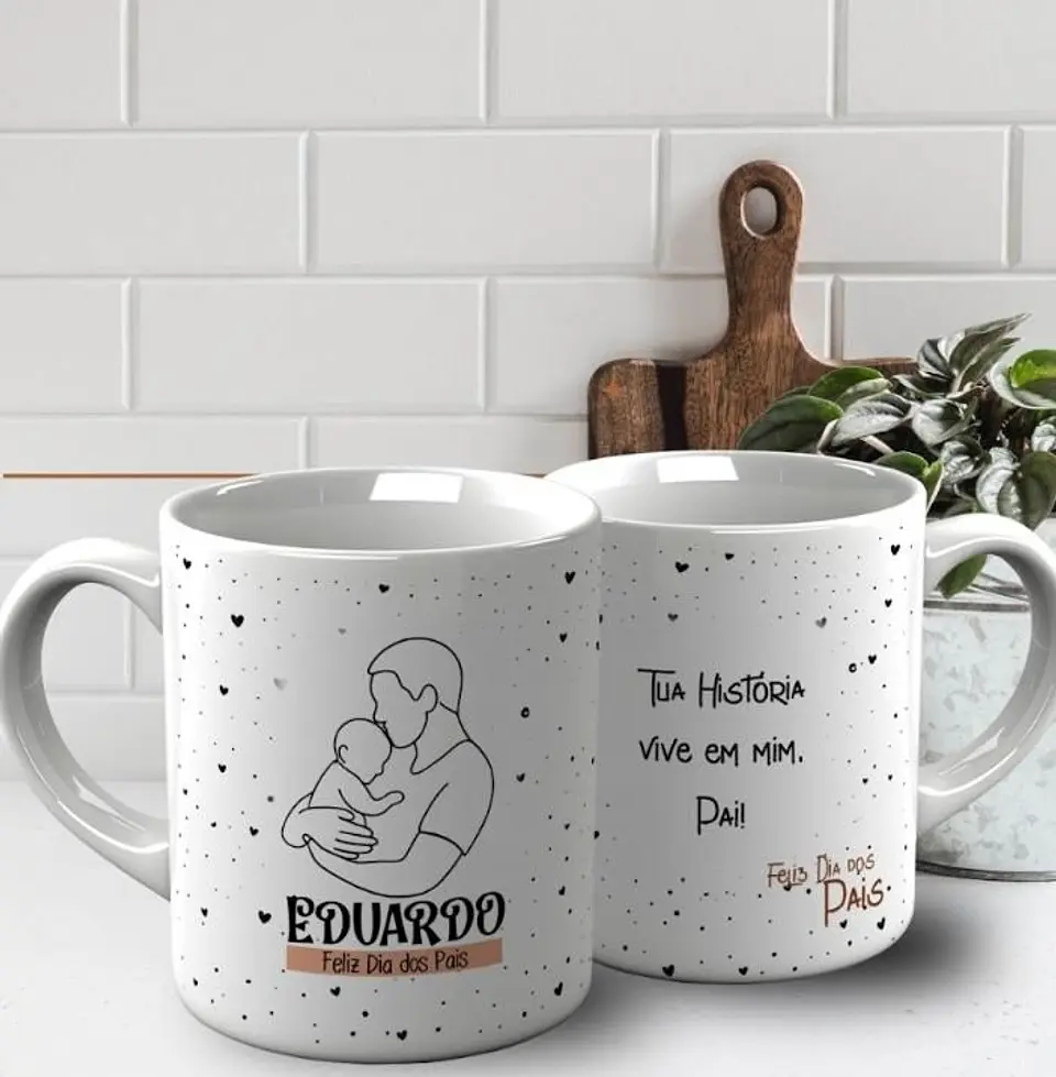 ARTE PARA CANECA DIA DOS PAIS MINIMALISTA 7
