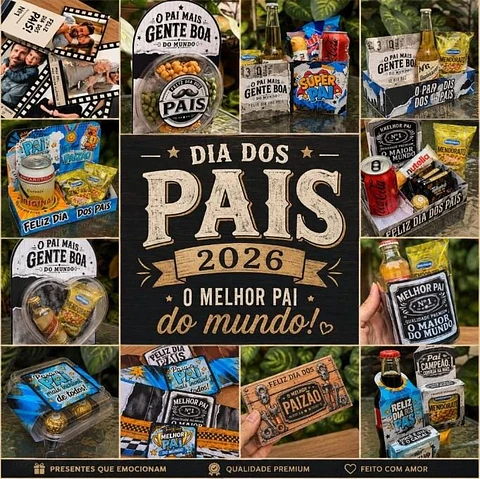 KIT DIGITAL DIA DOS PAIS 2026 COLEÇÃO COMPLETA