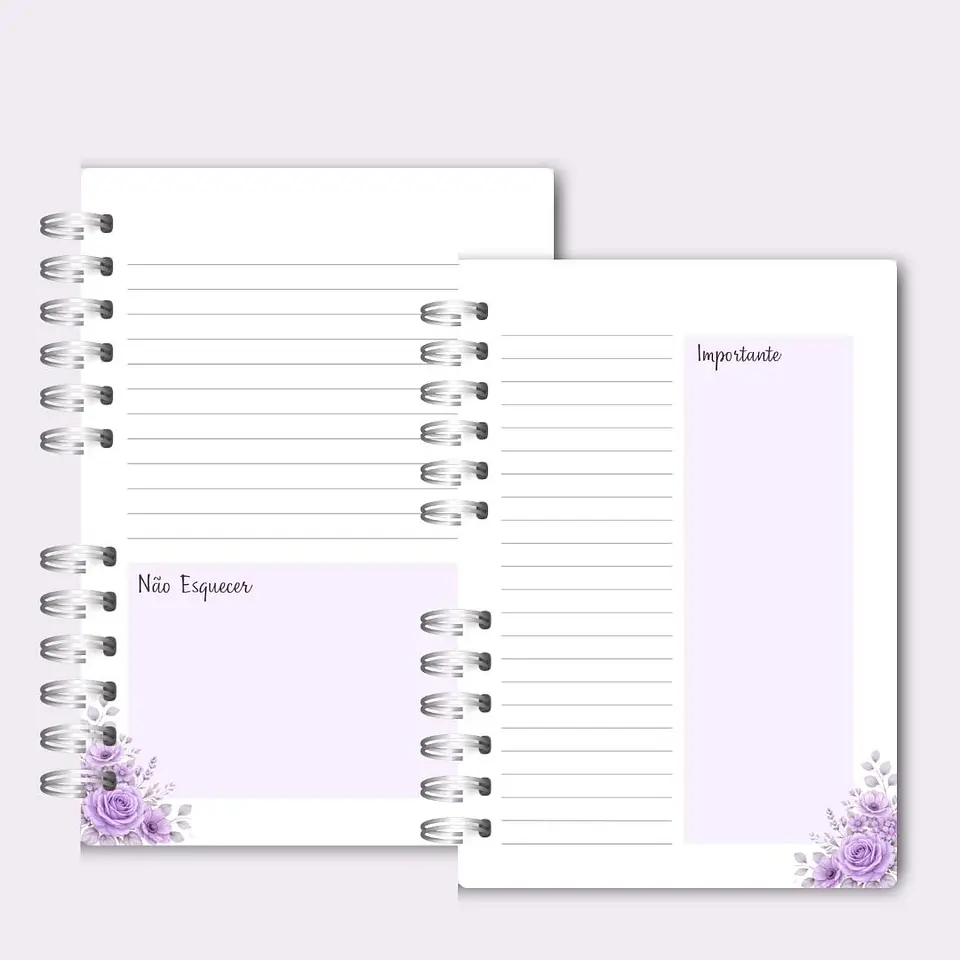 Caderno para o Congresso 2026 – Floral Azul COM Tema 11