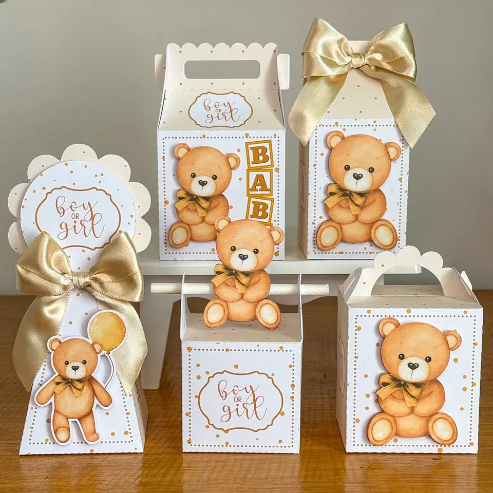 Chá Revelação Ursinho Neutro – Kit Festa Pronta 1