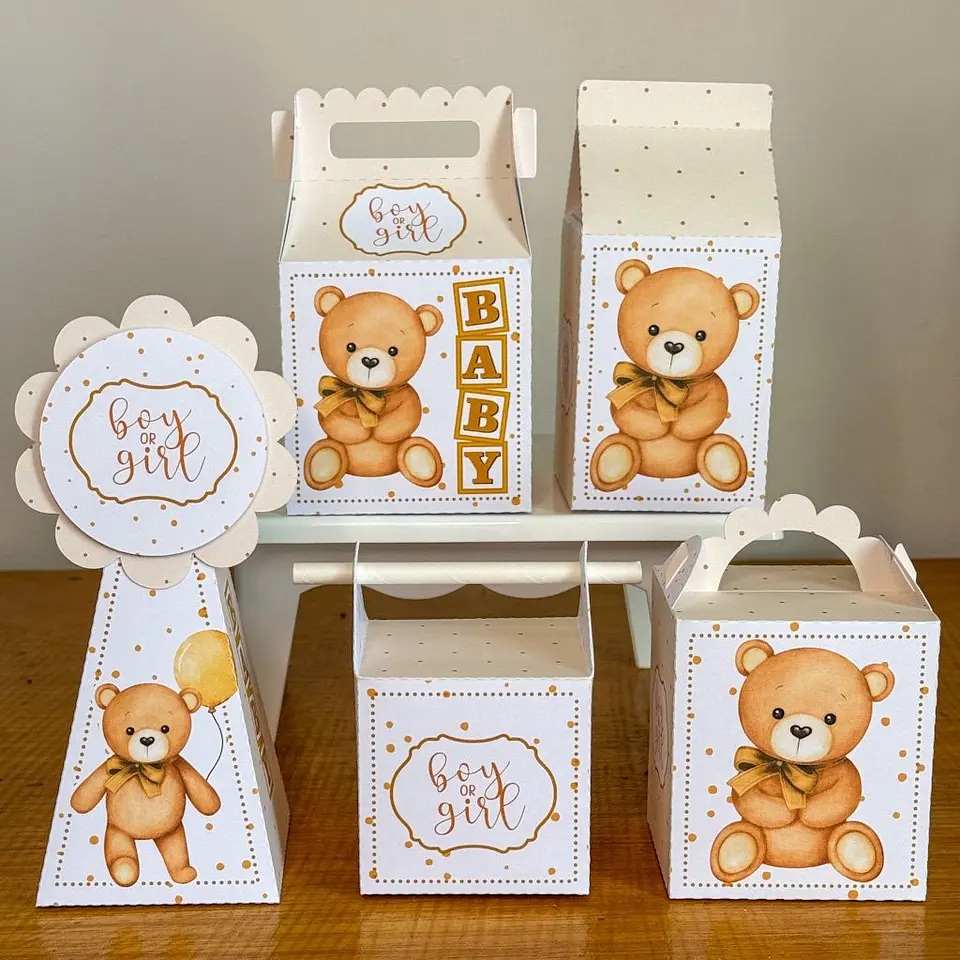 Chá Revelação Ursinho Neutro – Kit Festa Pronta 11