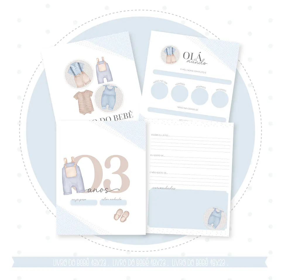 Livros do bebe com Caderneta Baby boy - Arquivo Digital 15