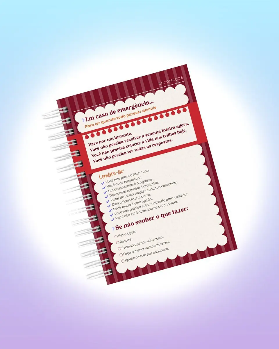 Arquivo Digital Planner de Sobrevivência para Cérebros Caóticos 5