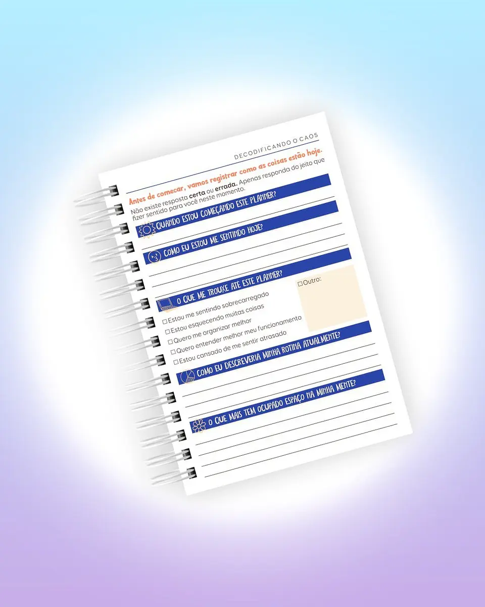 Arquivo Digital Planner de Sobrevivência para Cérebros Caóticos 12