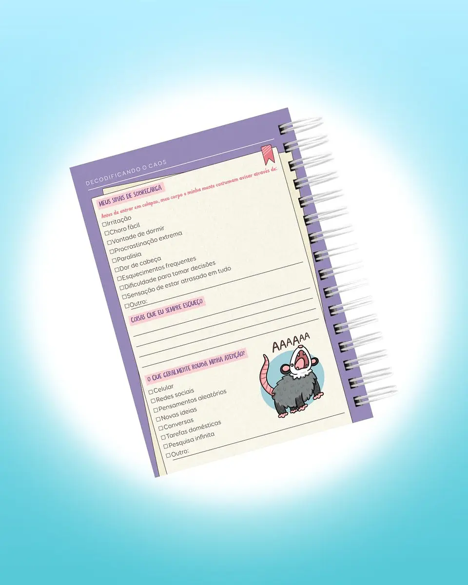 Arquivo Digital Planner de Sobrevivência para Cérebros Caóticos 14