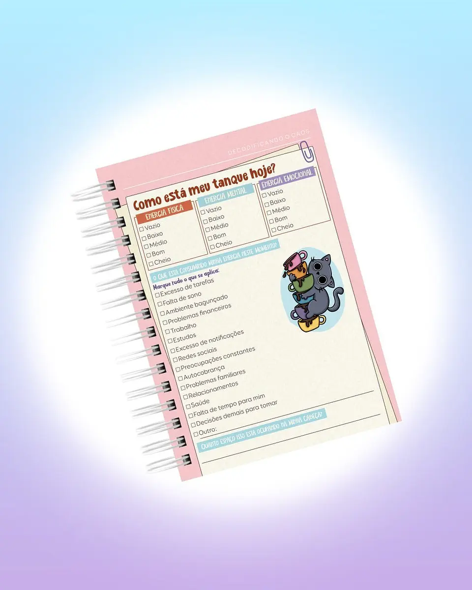 Arquivo Digital Planner de Sobrevivência para Cérebros Caóticos 15