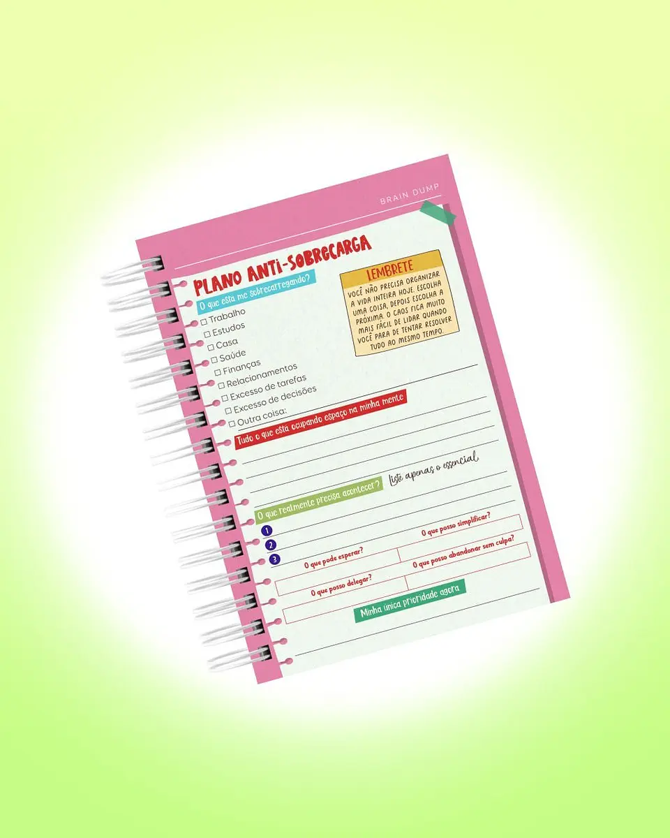 Arquivo Digital Planner de Sobrevivência para Cérebros Caóticos 22