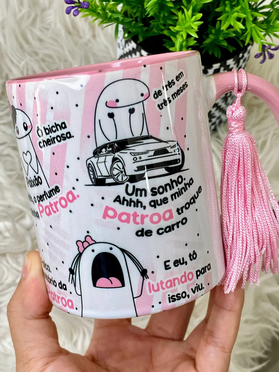 Caneca Flor Mulher Com M - MINHA PATROA - Arquivo Digital 3