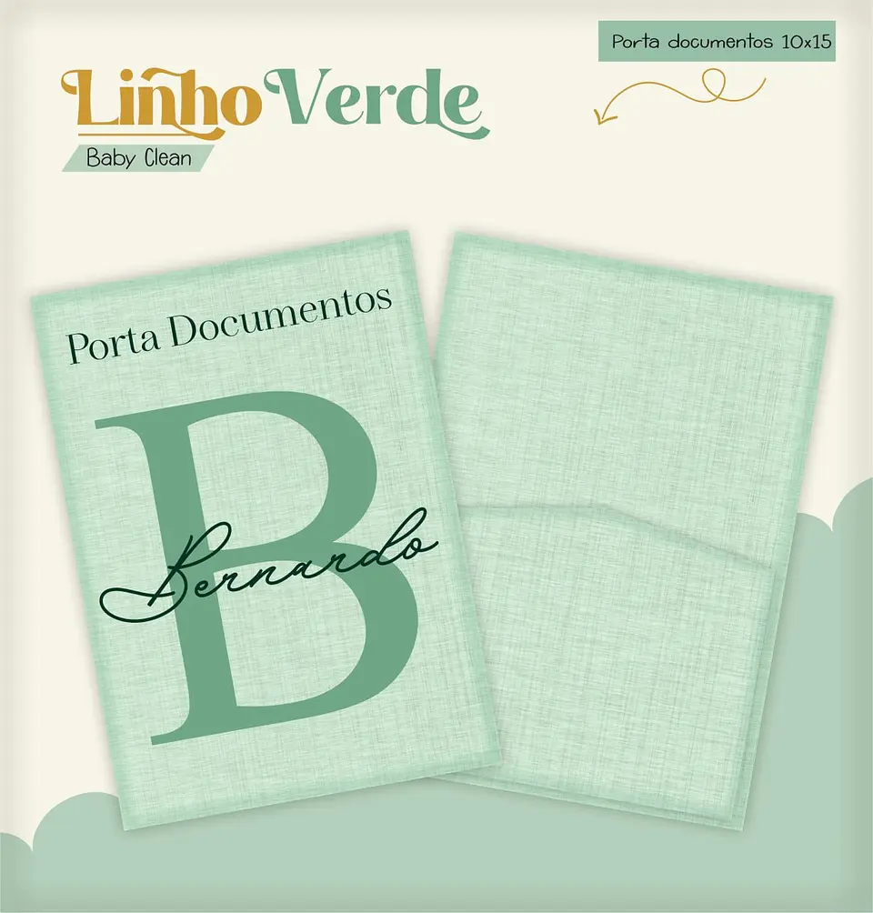 Caderneta e Livro do bebe Linho Verde - Arquivo Digital 9