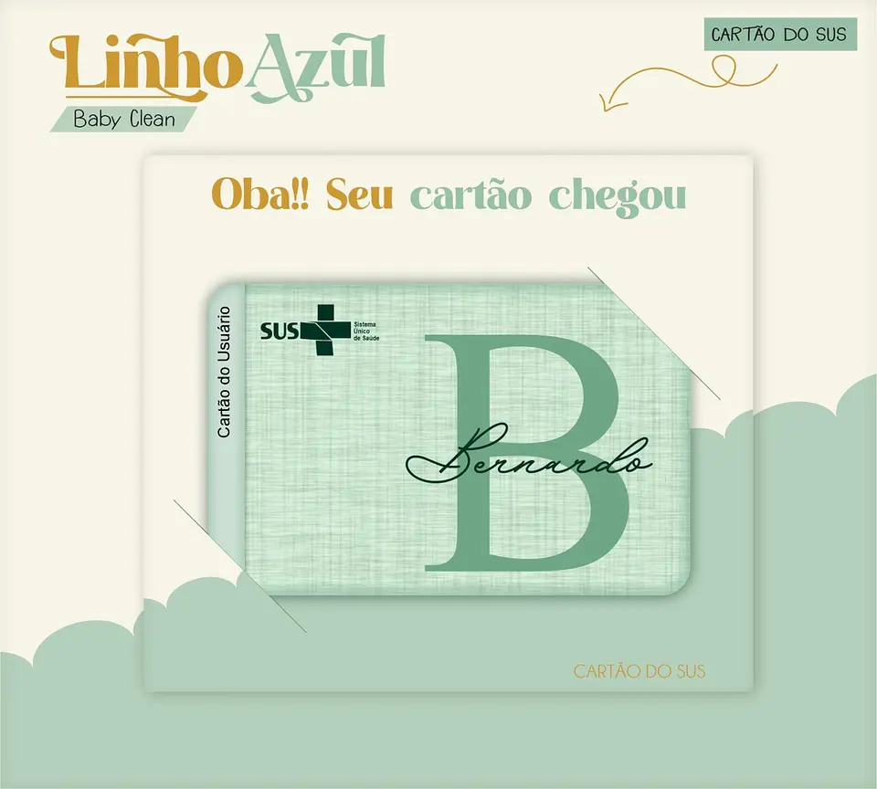 Caderneta e Livro do bebe Linho Verde - Arquivo Digital 11