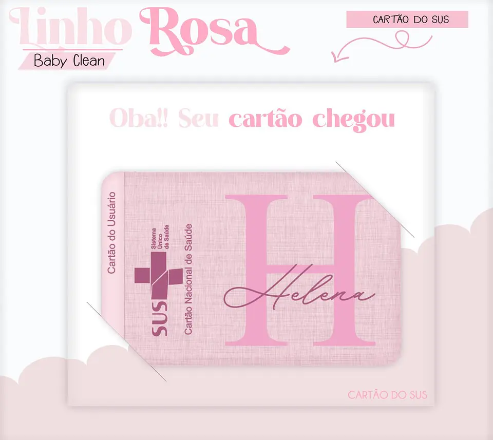 Caderneta e Livro do bebe Linho Rosa - Arquivo Digital 11