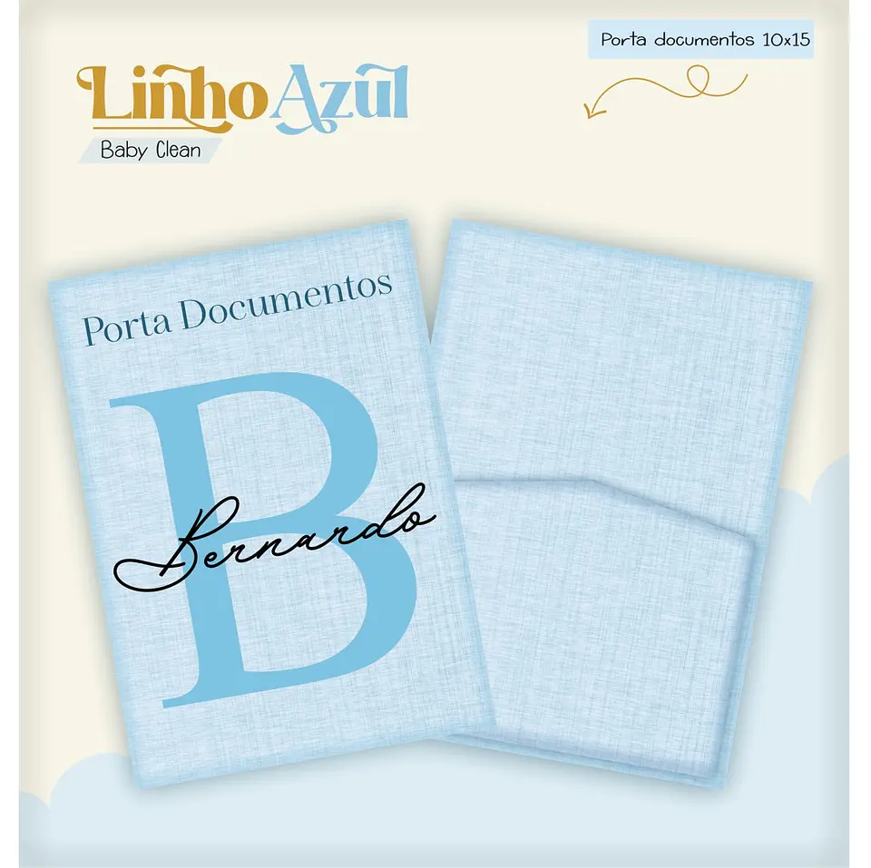 Caderneta e Livro do bebe Linho Azul - Arquivo Digital 11