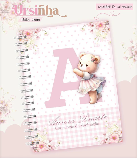 Caderneta e Livro do bebe Ursinha Baby Clean - Arquivo Digital