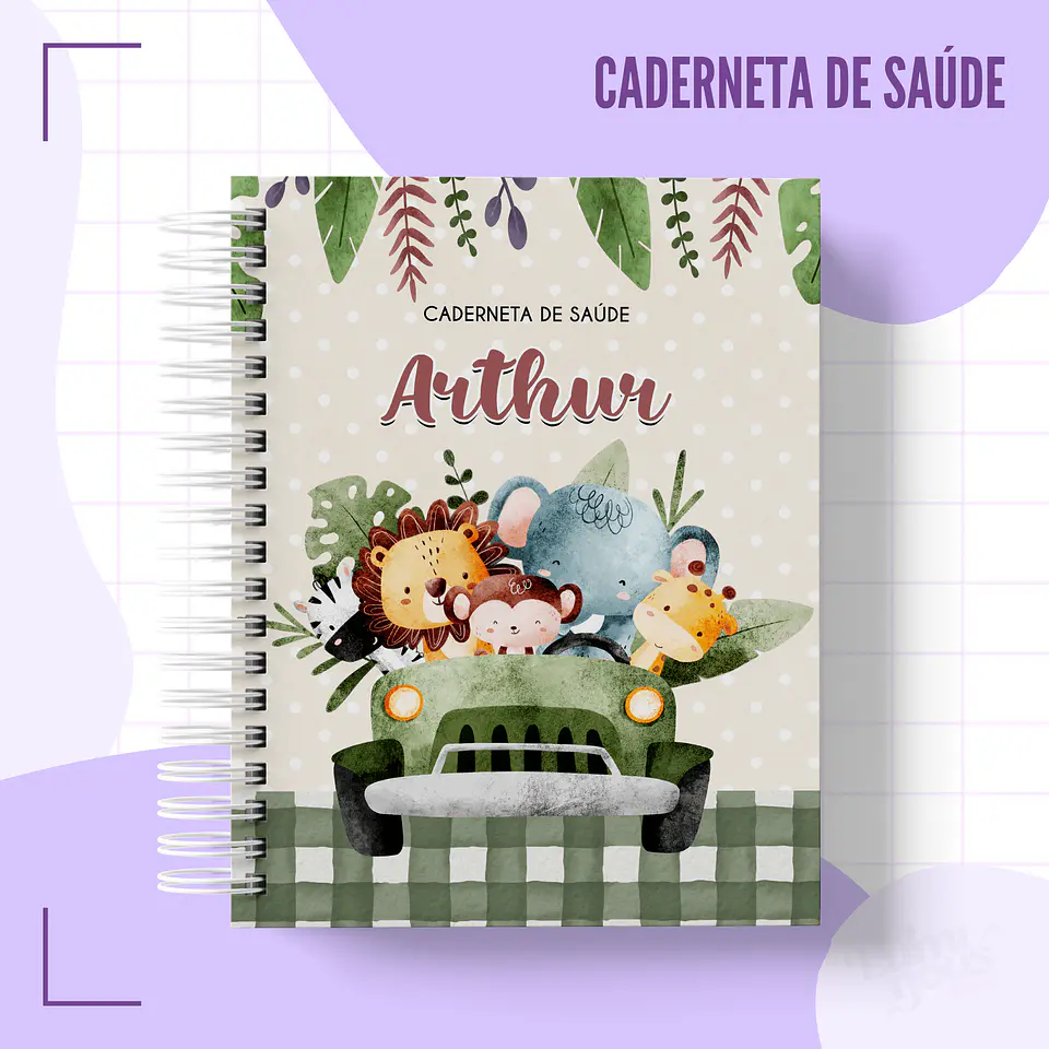 Capas Cadernetas Safari - SOMENTE CAPAS 4