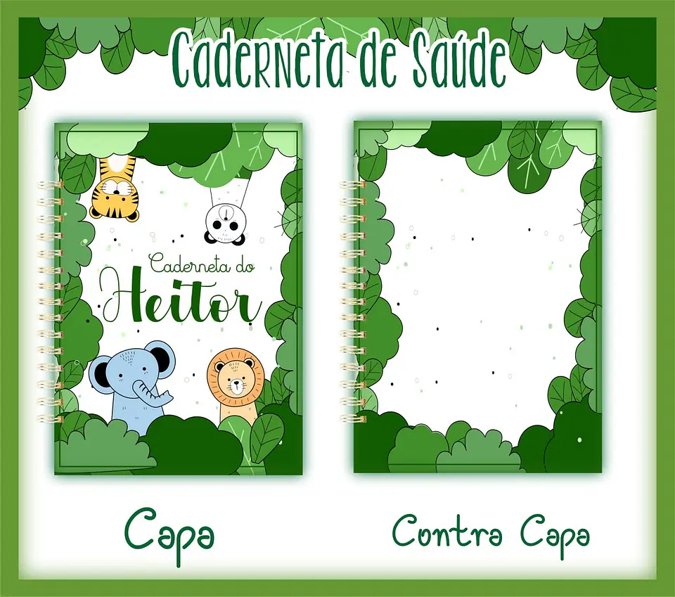 Capas Cadernetas Safari - SOMENTE CAPAS 18