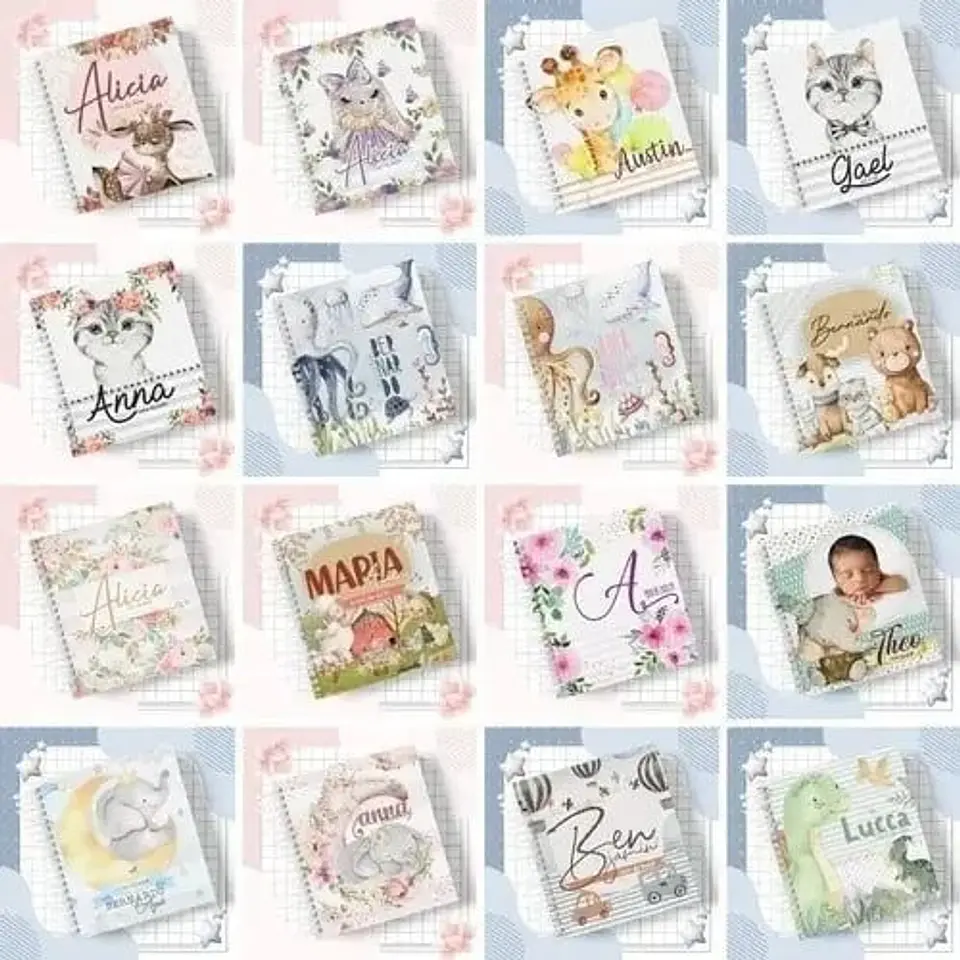 Arquivo Pack +50 Temas Maternidade Caderneta Livro Bebe Álbum 3
