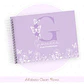 Caderneta e Livro do bebe Alfabeto Clean Borboleta Roxo - Thumbnail 4