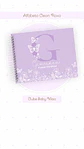 Caderneta e Livro do bebe Alfabeto Clean Borboleta Roxo - Thumbnail 8