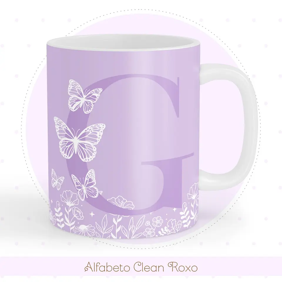 Caderneta e Livro do bebe Alfabeto Clean Borboleta Roxo 9