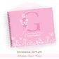 Caderneta e Livro do bebe Alfabeto Clean Borboleta Rosa - Thumbnail 5