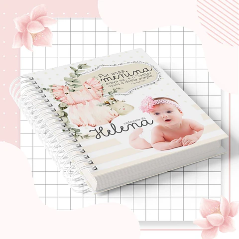 Caderneta e Livro do Bebe POR ESSA MENINA ORAVA EU