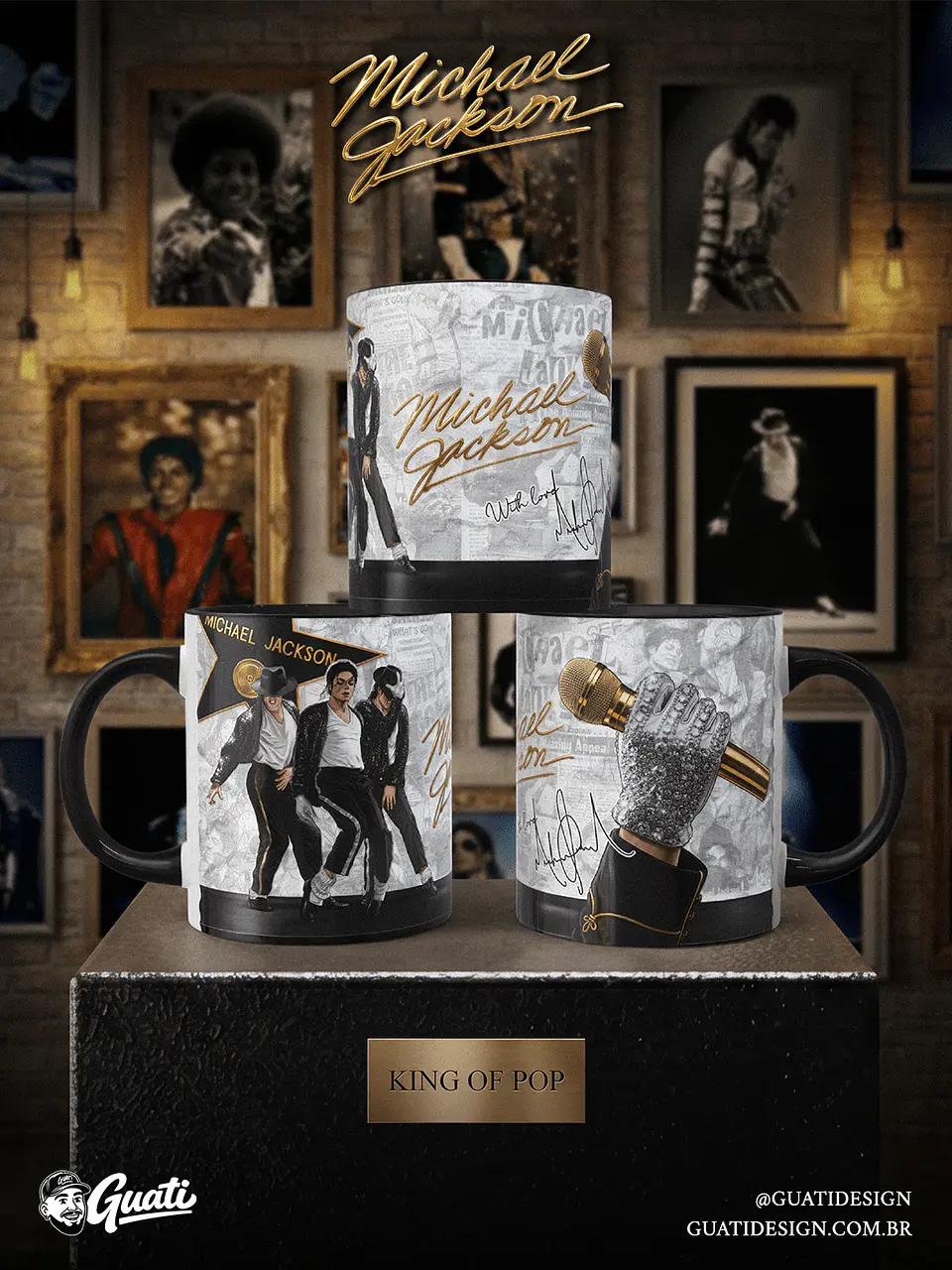 Arte Canecas Michael Forever 1